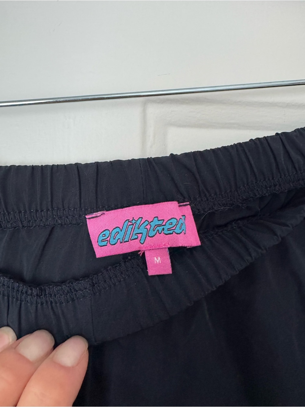 Edikted Navy Remy Ribbon Track Pants - Picture 5 of 9
